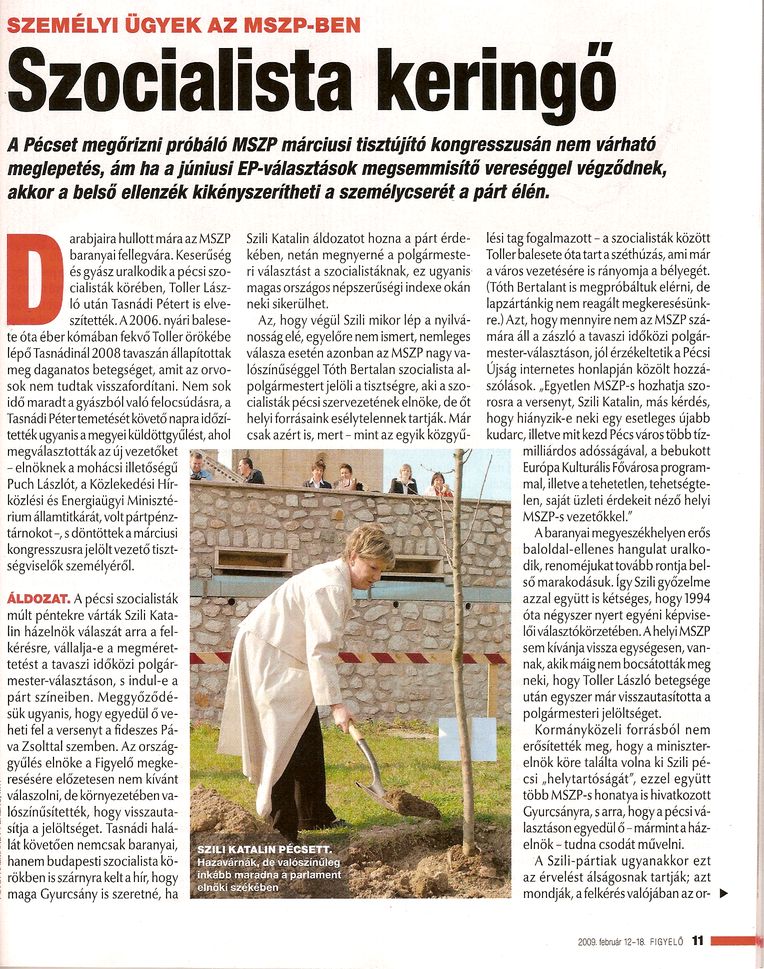 Személyi ügyek az MSZP-ben Szocialista keringő