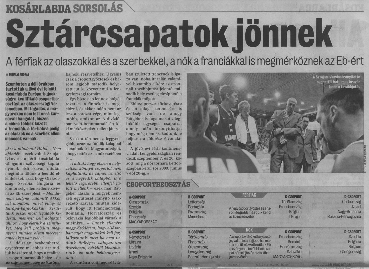 Sztárcsapatok jönnek