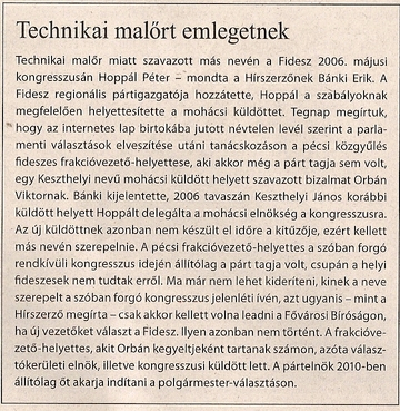Technikai malőrt emlegetnek