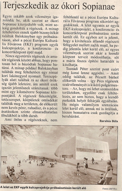 Terjeszkedik az ókori Sopianae