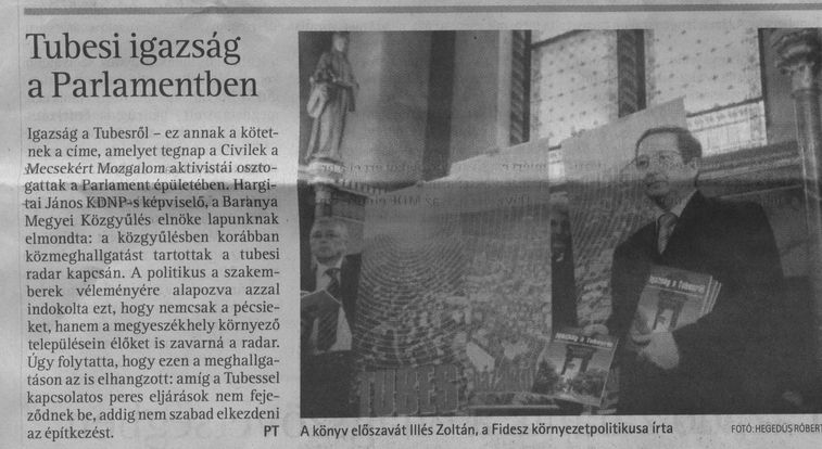 Tubesi igazság a parlamentben