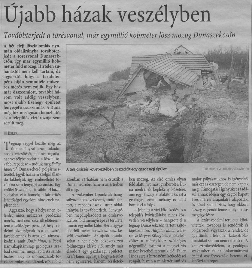 Újabb házak veszélyben