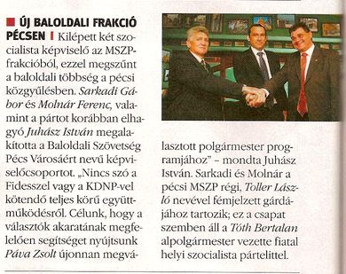 Új baloldali koalíció Pécsen