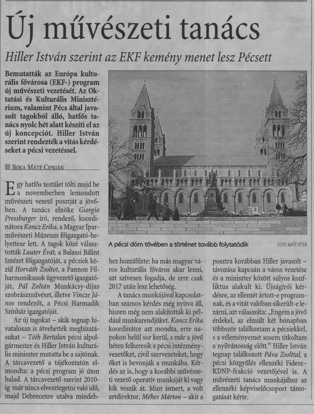 Új művészeti tanács