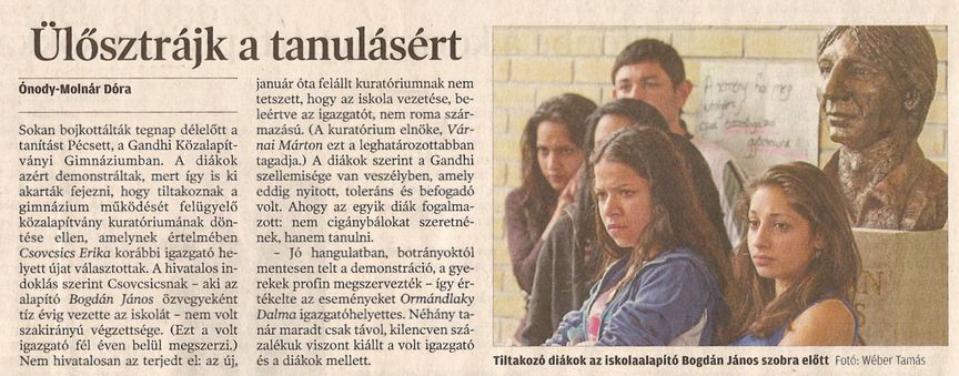 Ülősztrájk a tanulásért