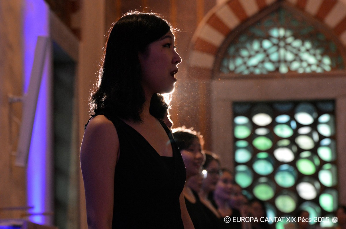 Pécs Peiyang Chorus koncertje az Europa Cantaton