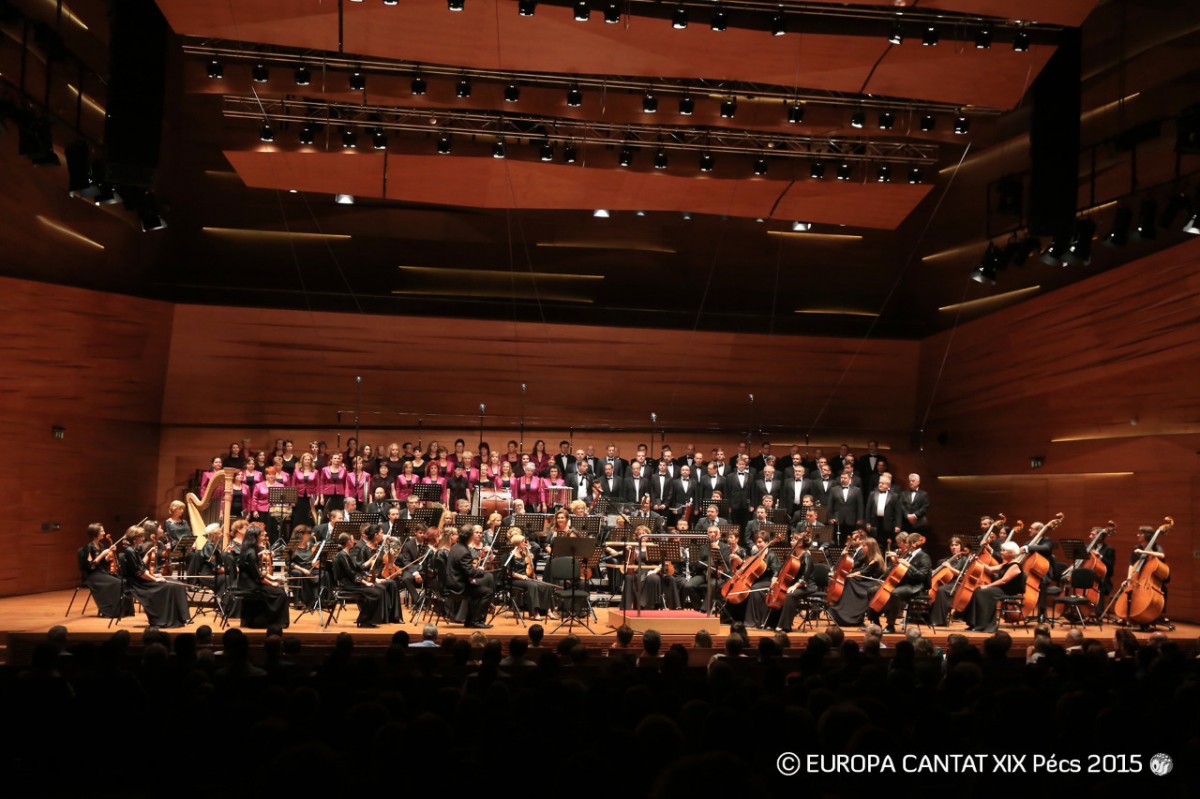 Pécs Szlován Filmharmónia Kórusának koncertje az Europa Cantaton